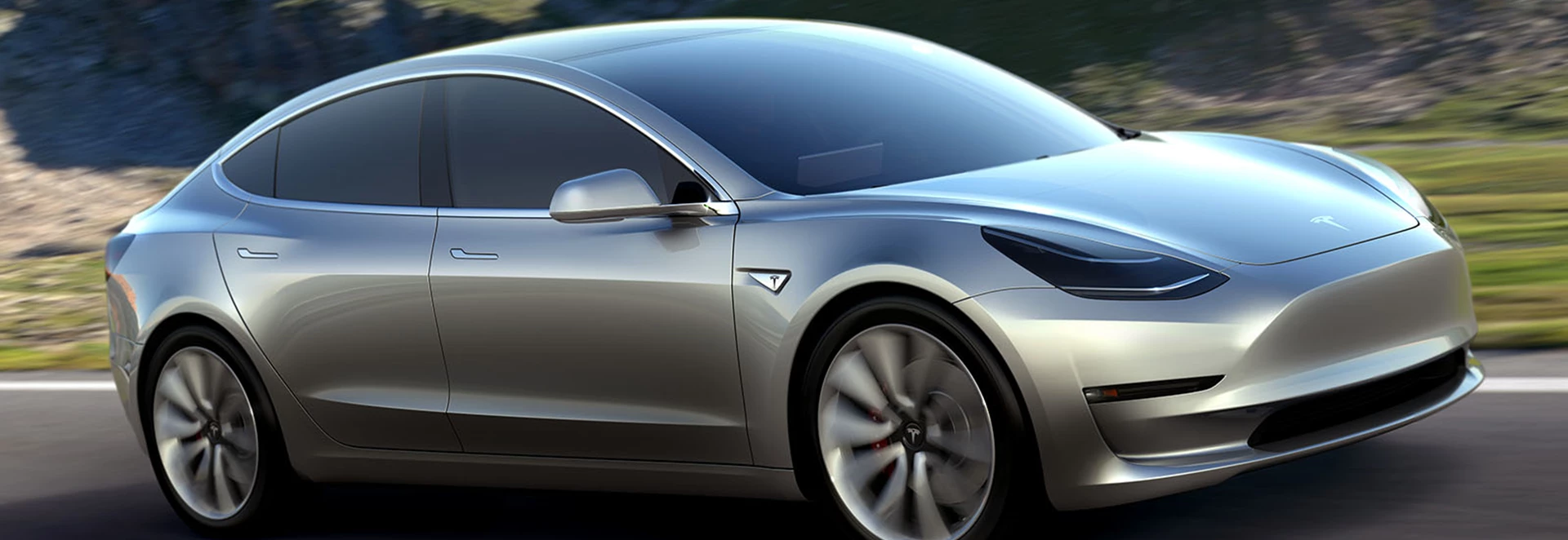 Elon Musk shows Tesla Model 3 in near production form 